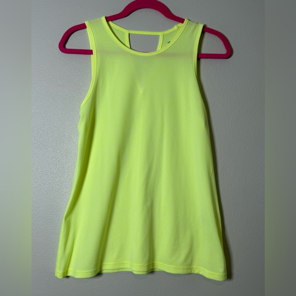 Ideology Neon Yellow A-Line Sleeveless Tank